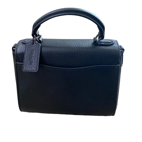 Coach CF321 Morgan Top Handle Satchel in Black NWT - Picture 4 of 6